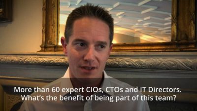 The benefits of working with a great team of CIOs, CTOs, and IT directors