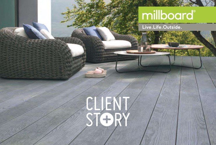 Millboard with logo
