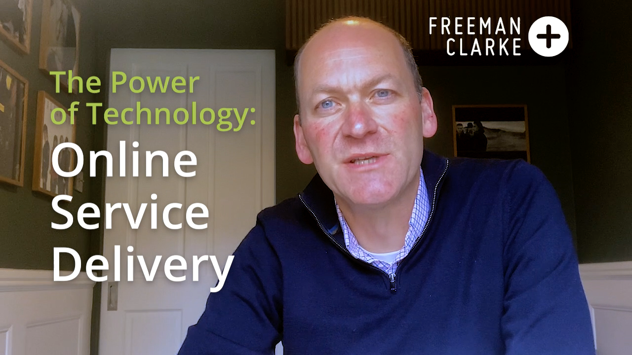 The power of technology online service delivery Freeman Clarke