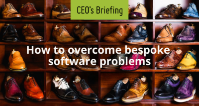 CEO’s briefing: how to overcome bespoke software problems